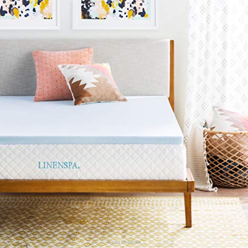 Linenspa 3 Inch Gel Infused Memory Foam Mattress Topper