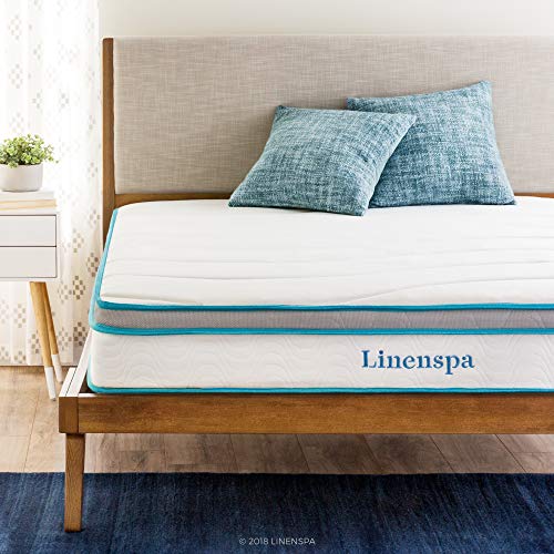 Linenspa 8 Inch Memory Foam and Innerspring Hybrid...
